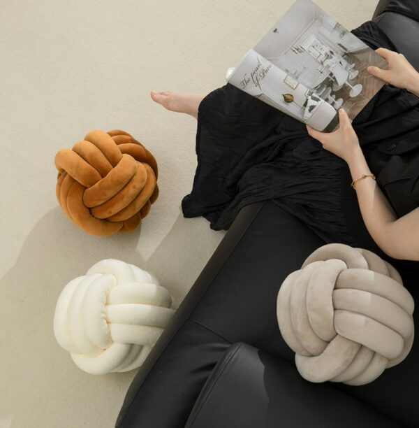 Plush Knot Pillow - Image 5